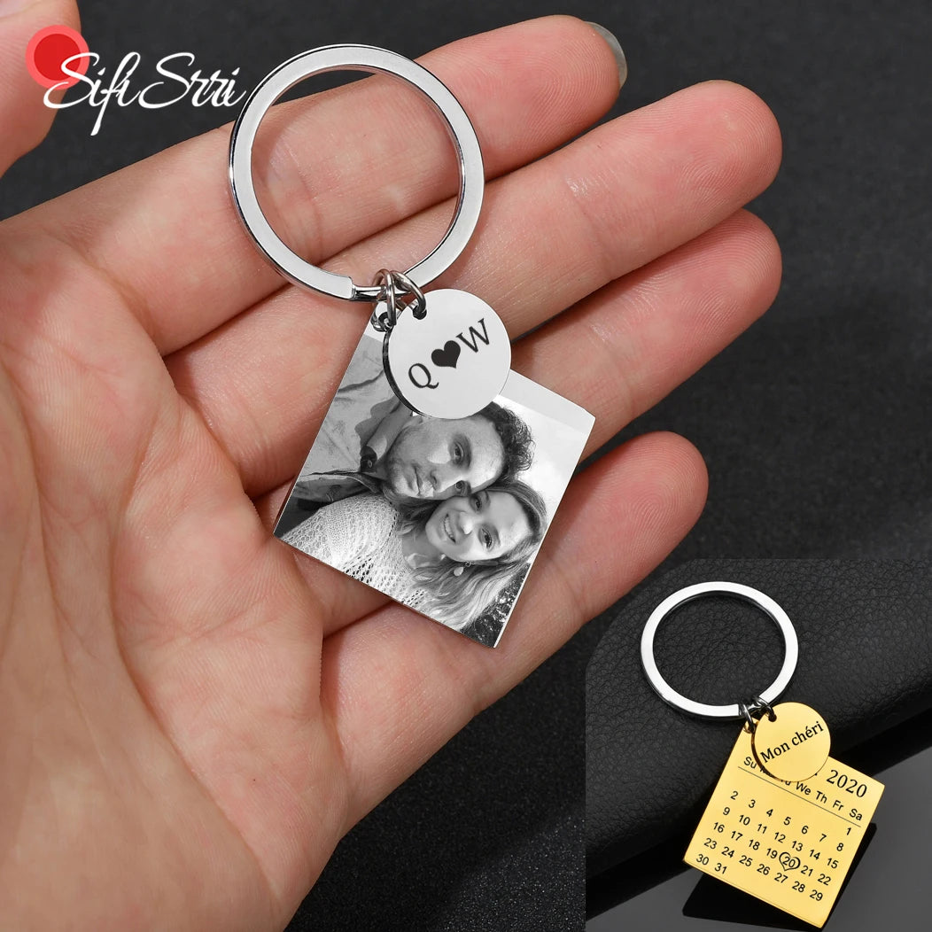 Personalized Custom Engraved Photo Name Date